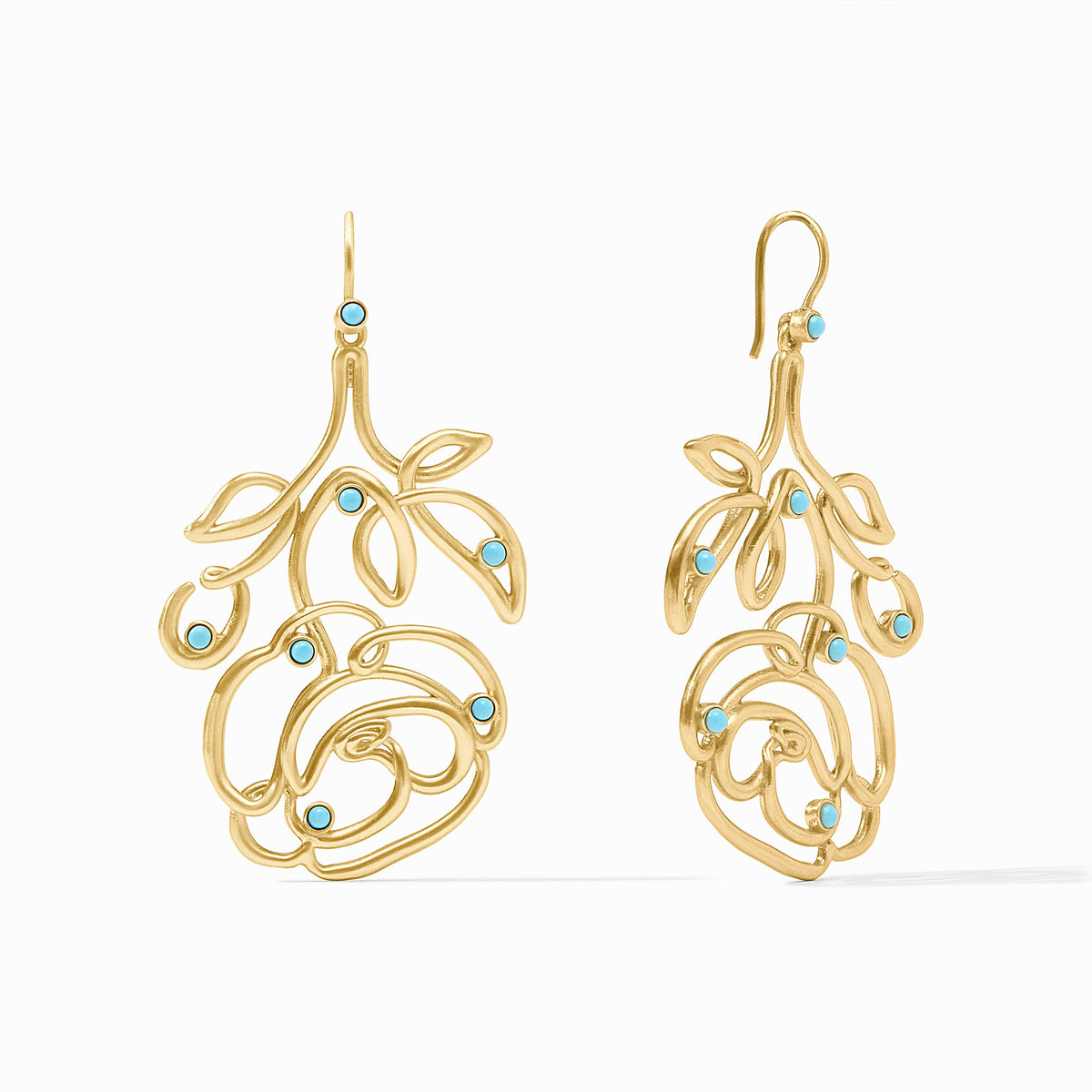 Rose Calligraphy Earring