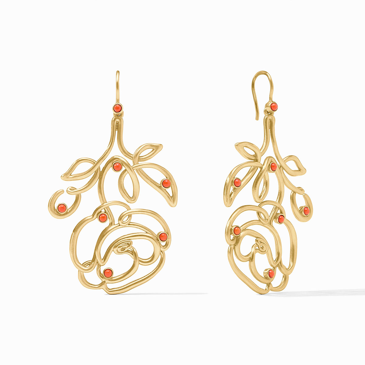 Rose Calligraphy Earring