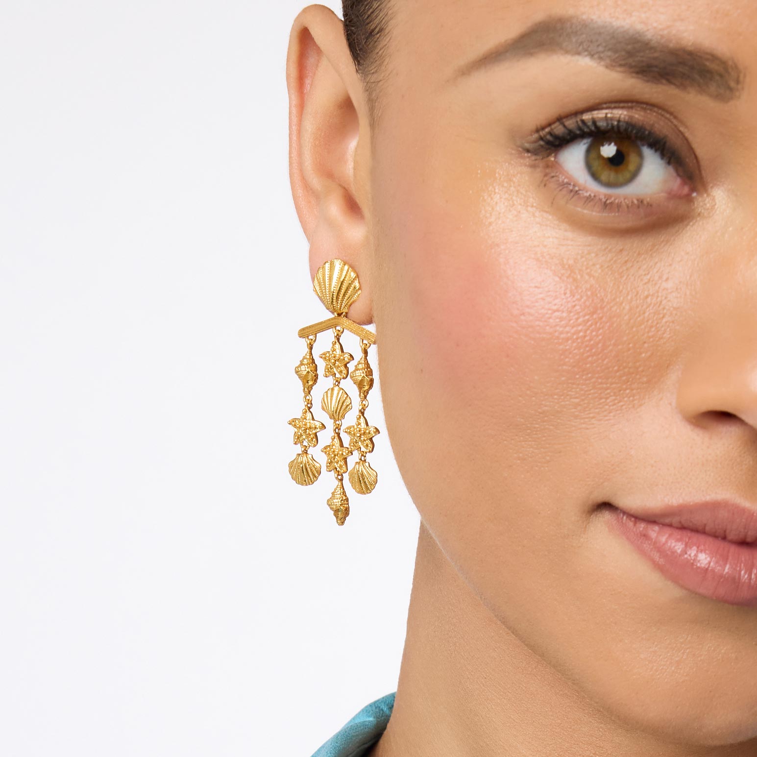 Open Hoop Chandelier Earrings