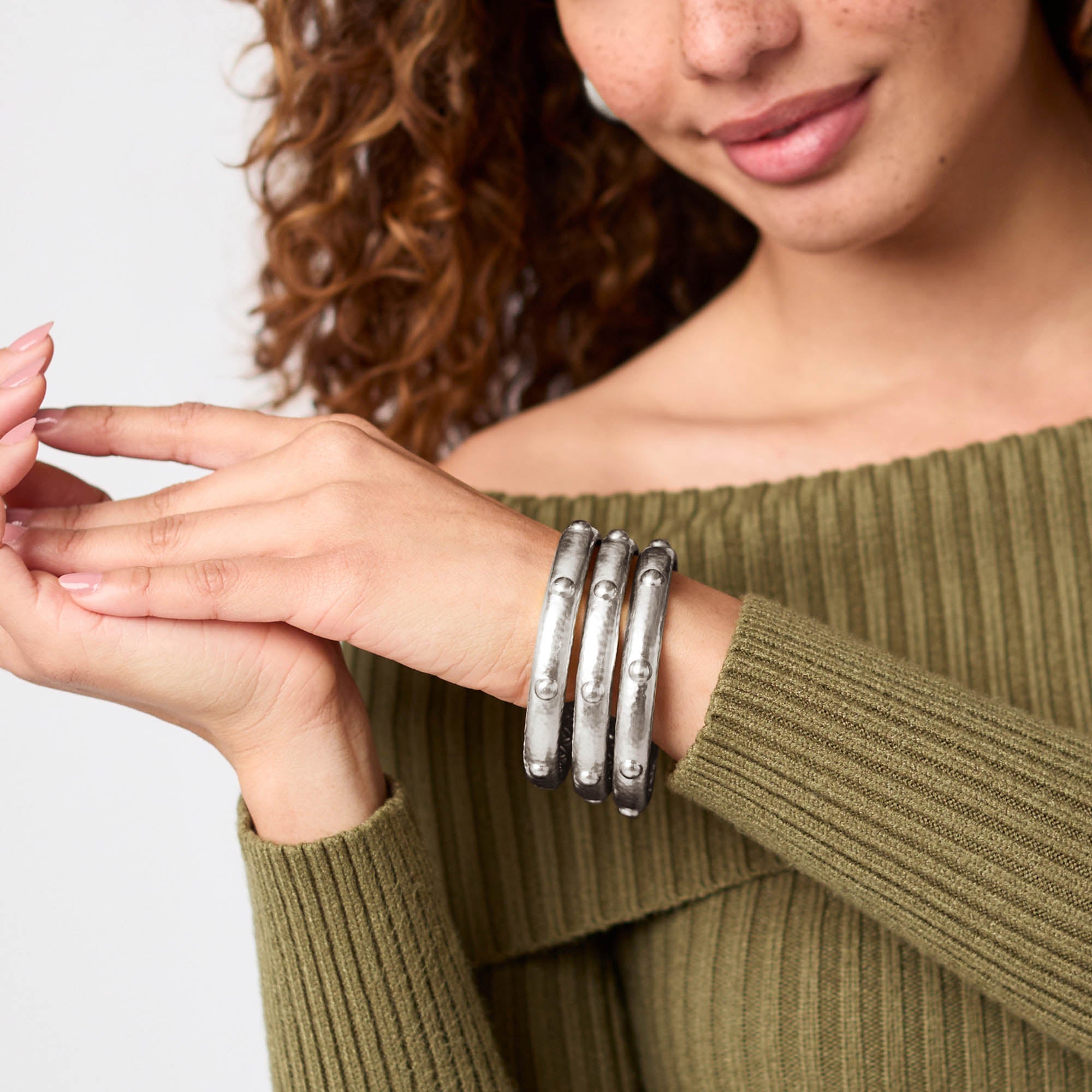 Solara Silver Bangle | Julie Vos