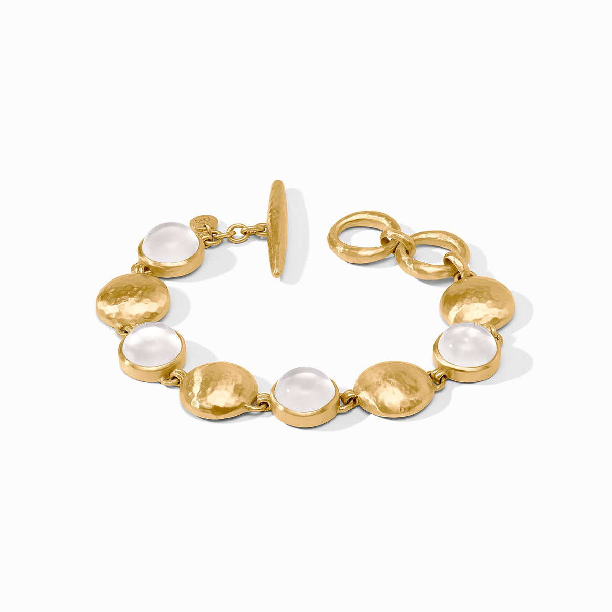 Julie Vos - Solara Stone Bracelet, Iridescent Clear Crystal