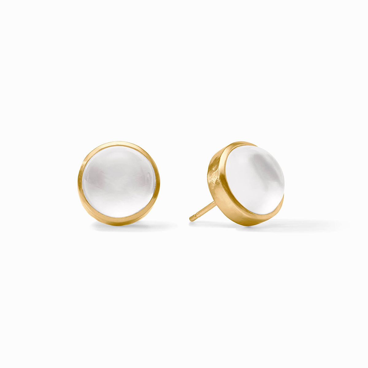 Julie Vos - Solara Stone Stud, Iridescent Clear Crystal