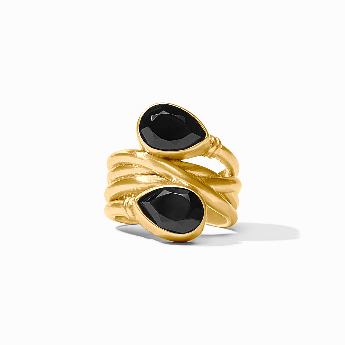Julie Vos - Tatiana Statement Ring, Obsidian Black / 7