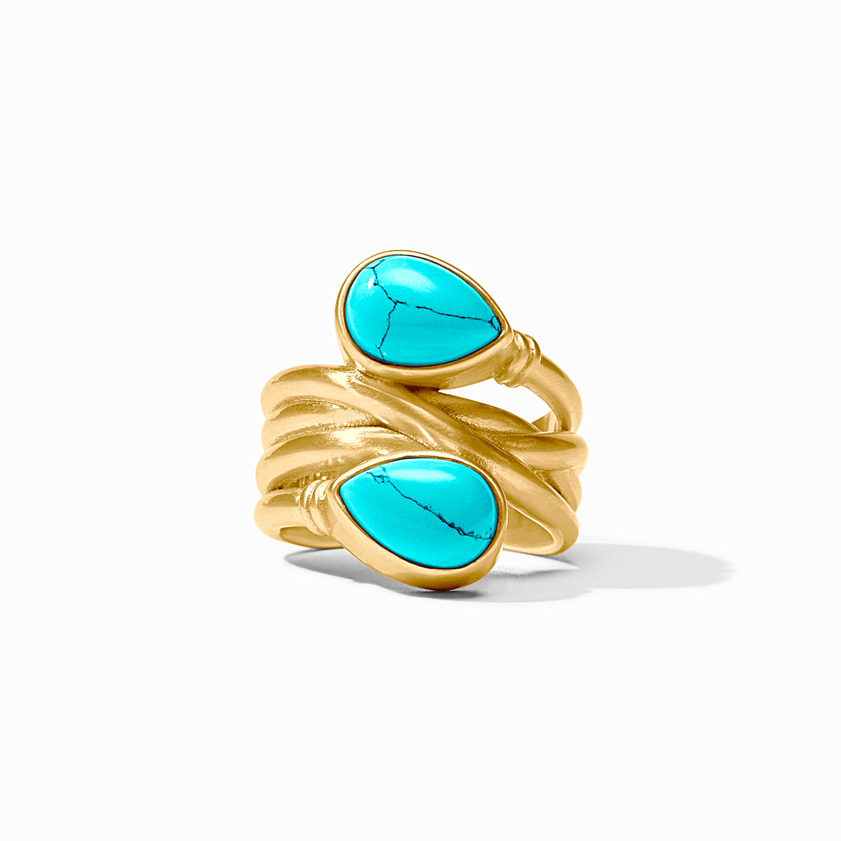 Julie Vos - Tatiana Statement Ring, Turquoise Blue / 7
