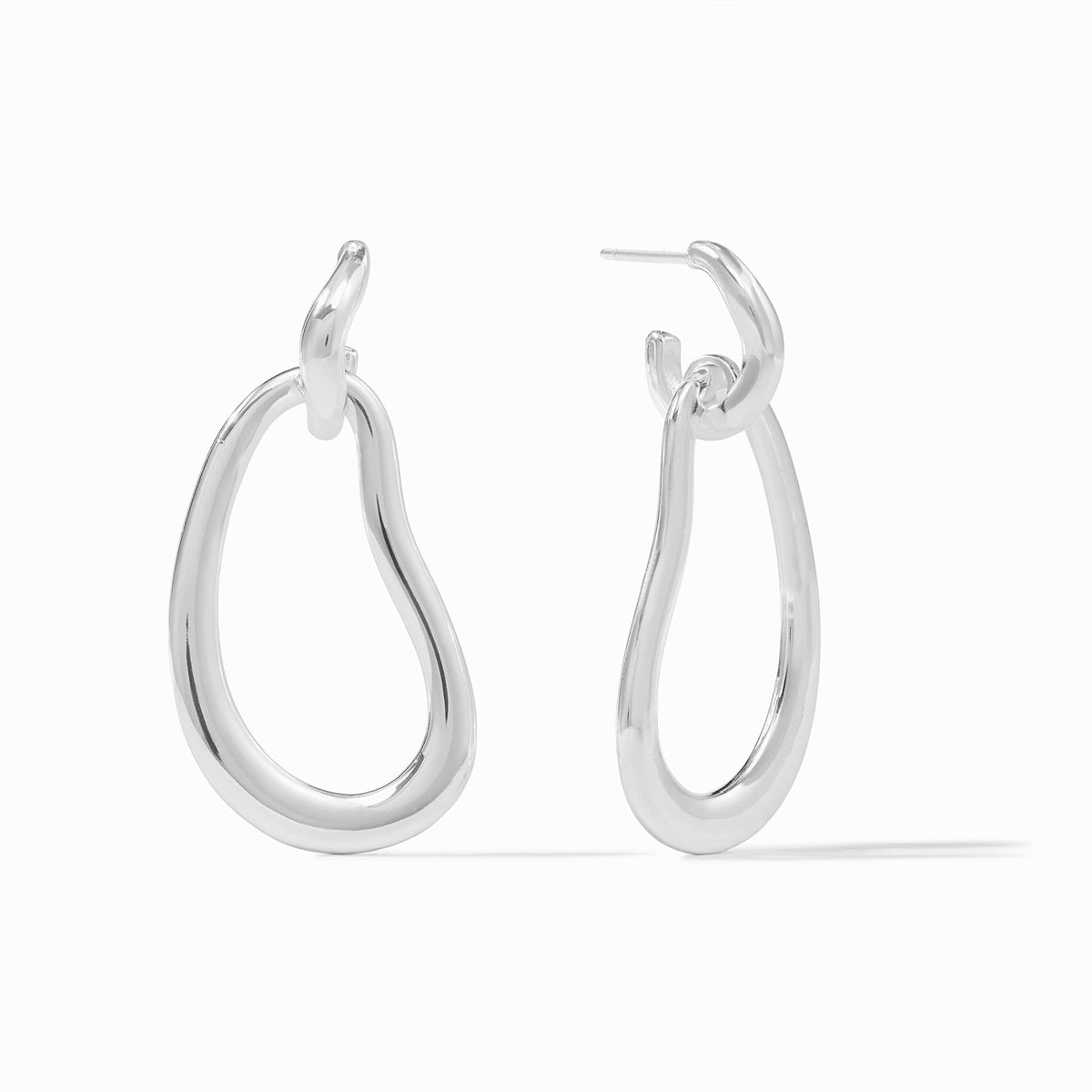 Julie Vos - Wave Doorknocker Earring, Silver