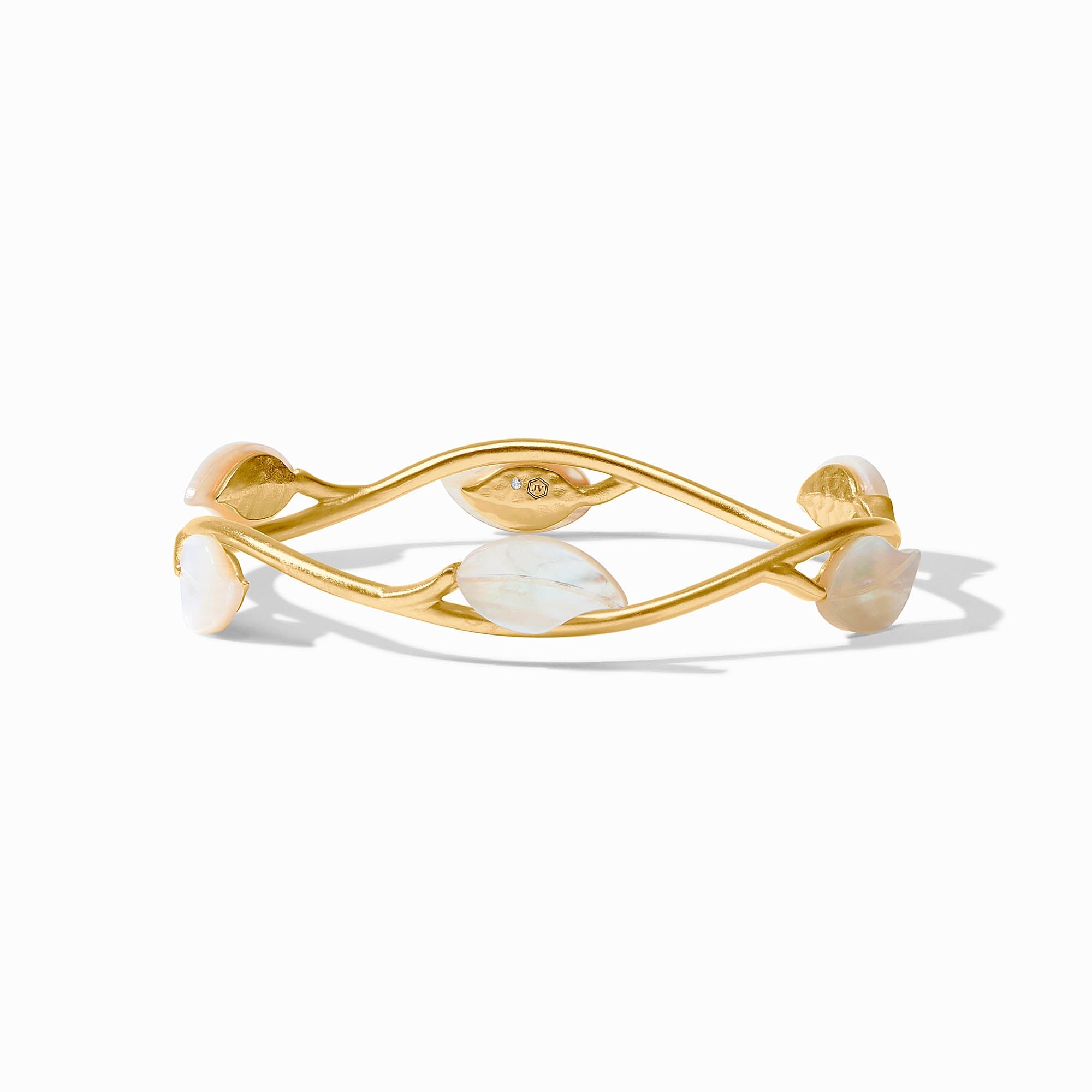 Julie Vos - Willow Stone Bangle, Mother of Pearl / L