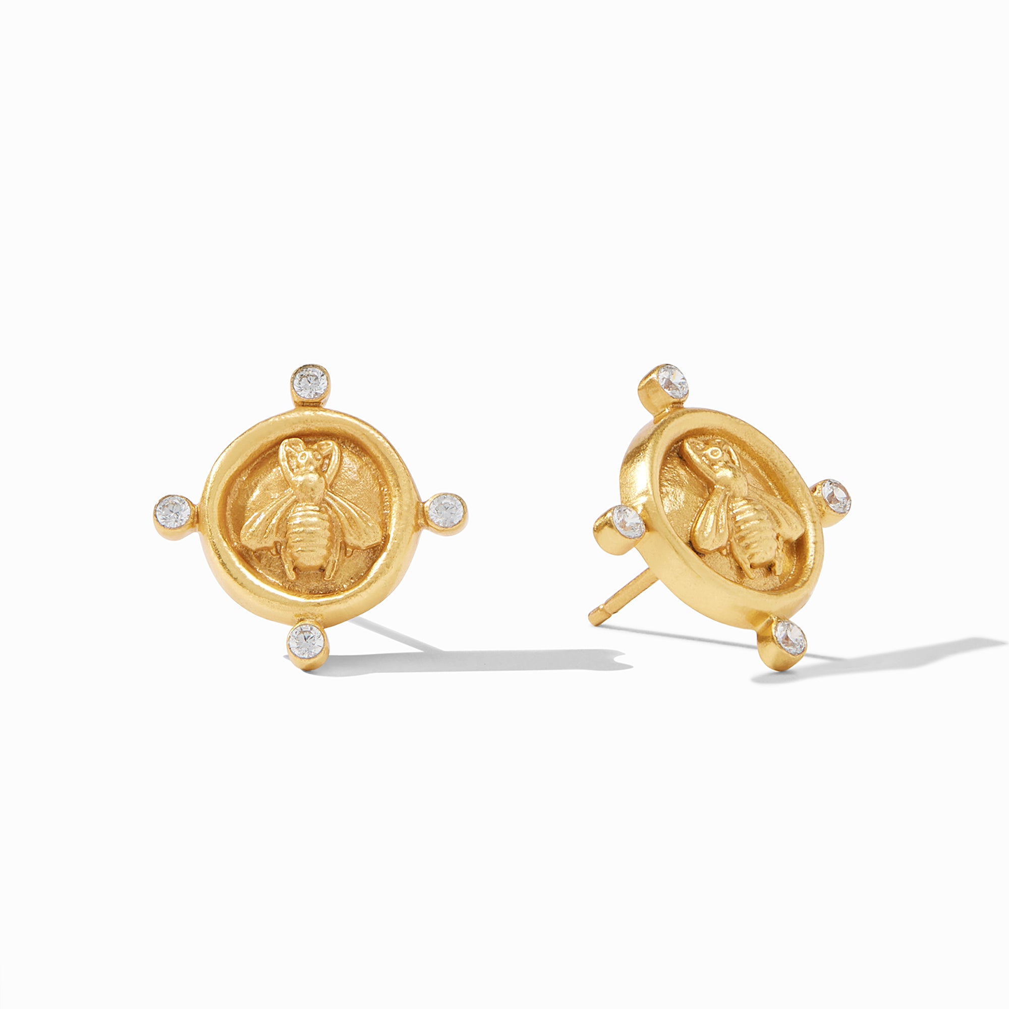 Bee Cameo Stud Earrings Julie Vos - Main Image