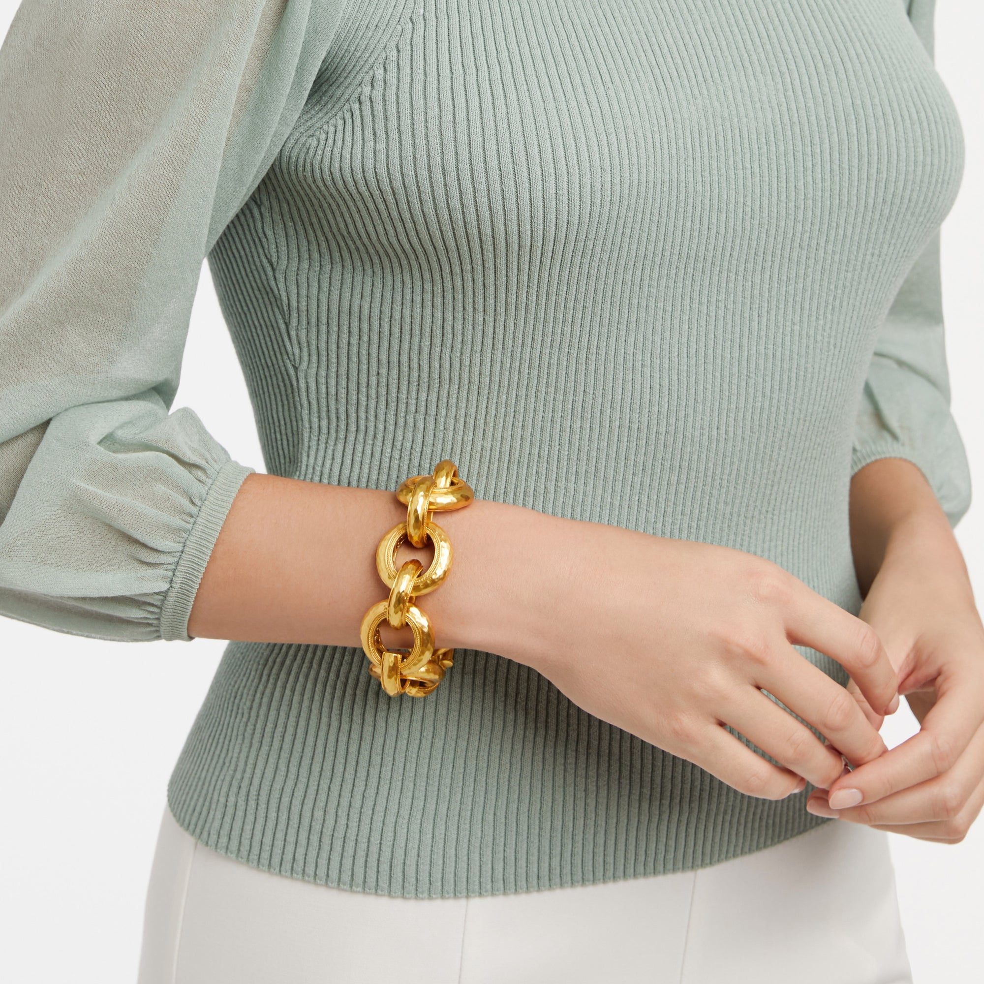 Cannes Gold Link Bracelet | Julie Vos
