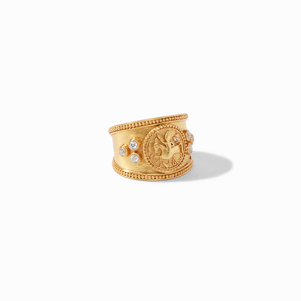 Julie Vos - Coin Crest Ring, Gold / 5, Gold