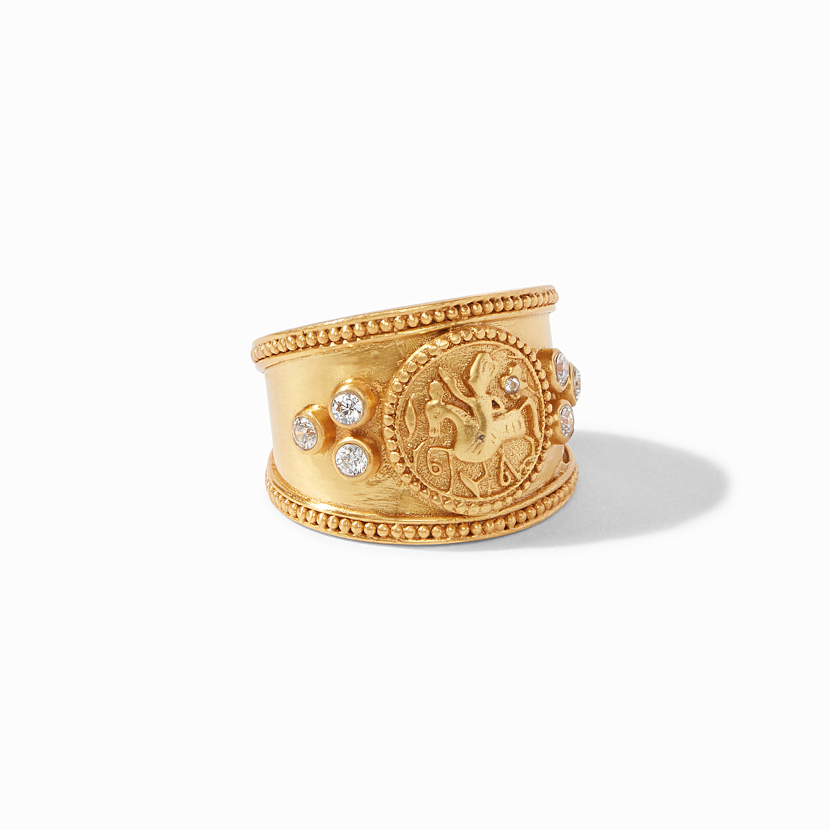 Julie Vos - Coin Crest Ring, Gold / 5, Gold