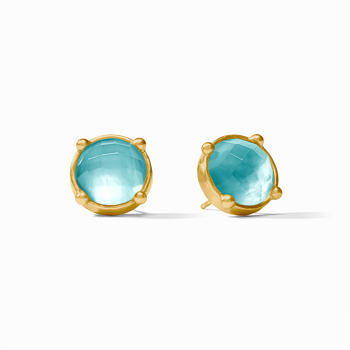 Julie Vos - Honey Stud, Iridescent Bahamian Blue