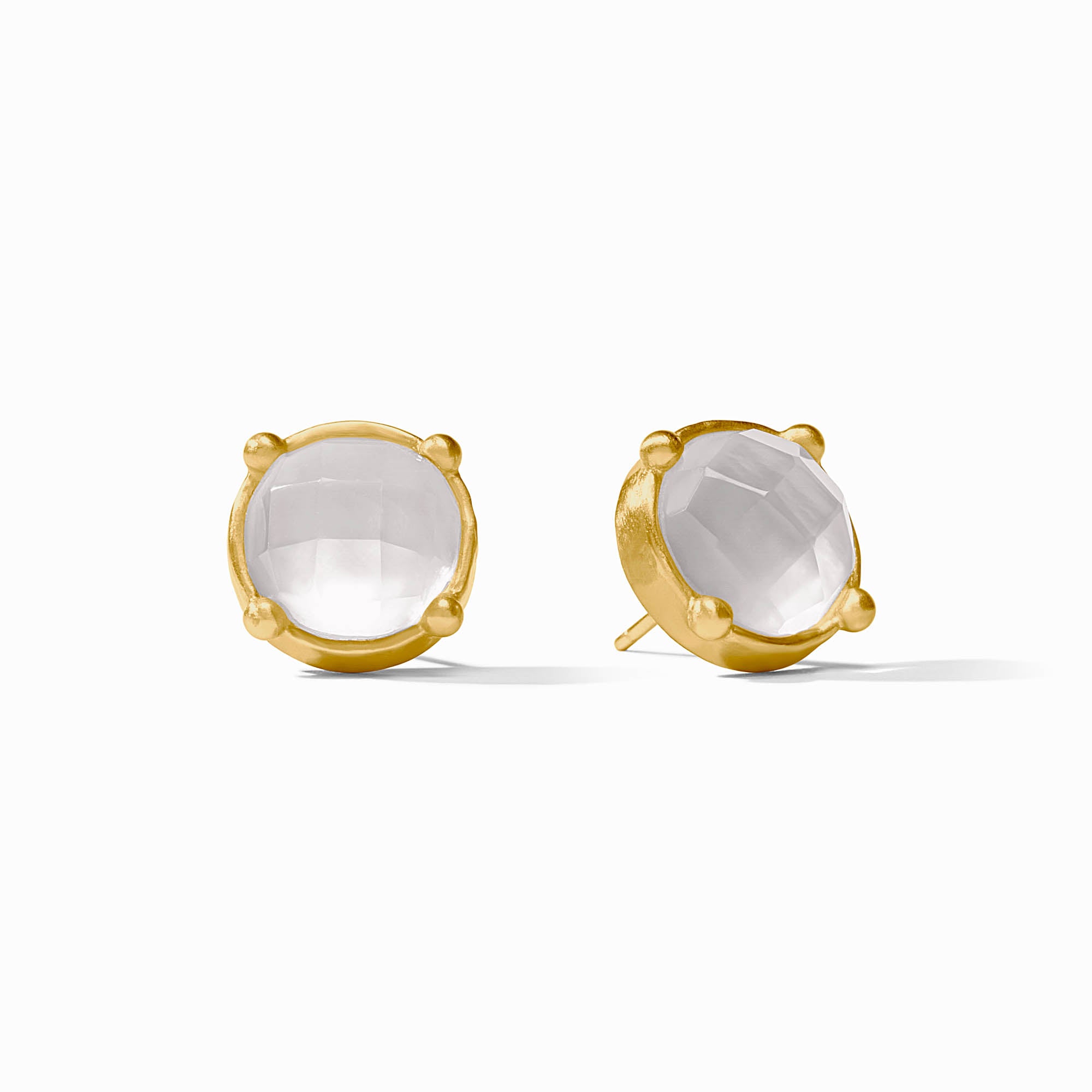Julie Vos - Honey Stud, Iridescent Clear Crystal