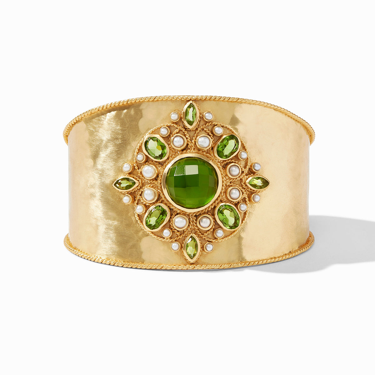 Julie Vos - Monaco Statement Cuff, Iridescent Jade Green