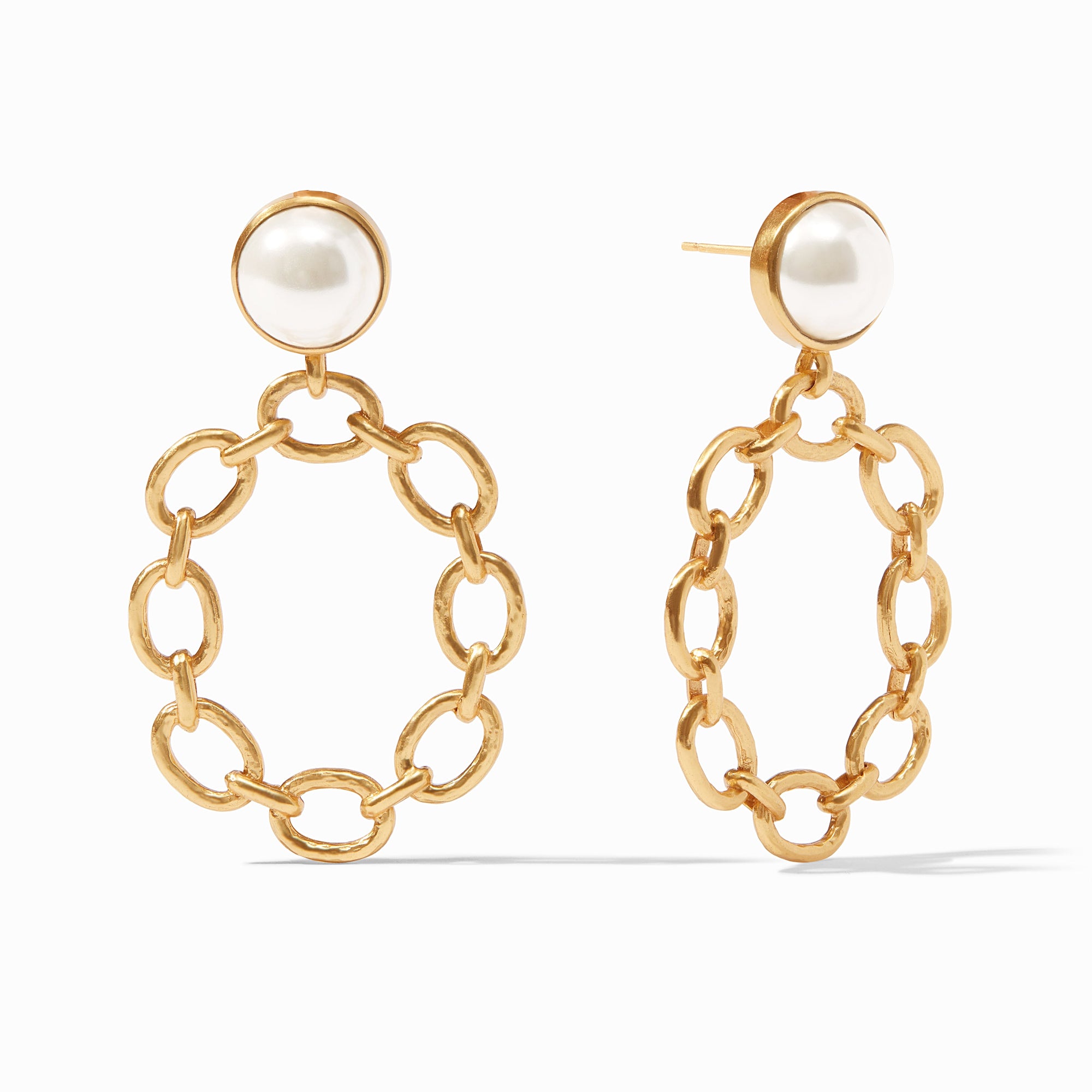 Julie Vos - Palermo Statement Earring, Pearl