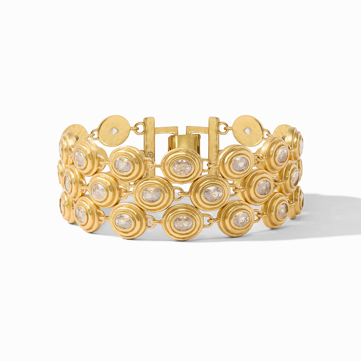 Julie Vos - Tudor Triple Row Tennis Bracelet, Cubic Zirconia