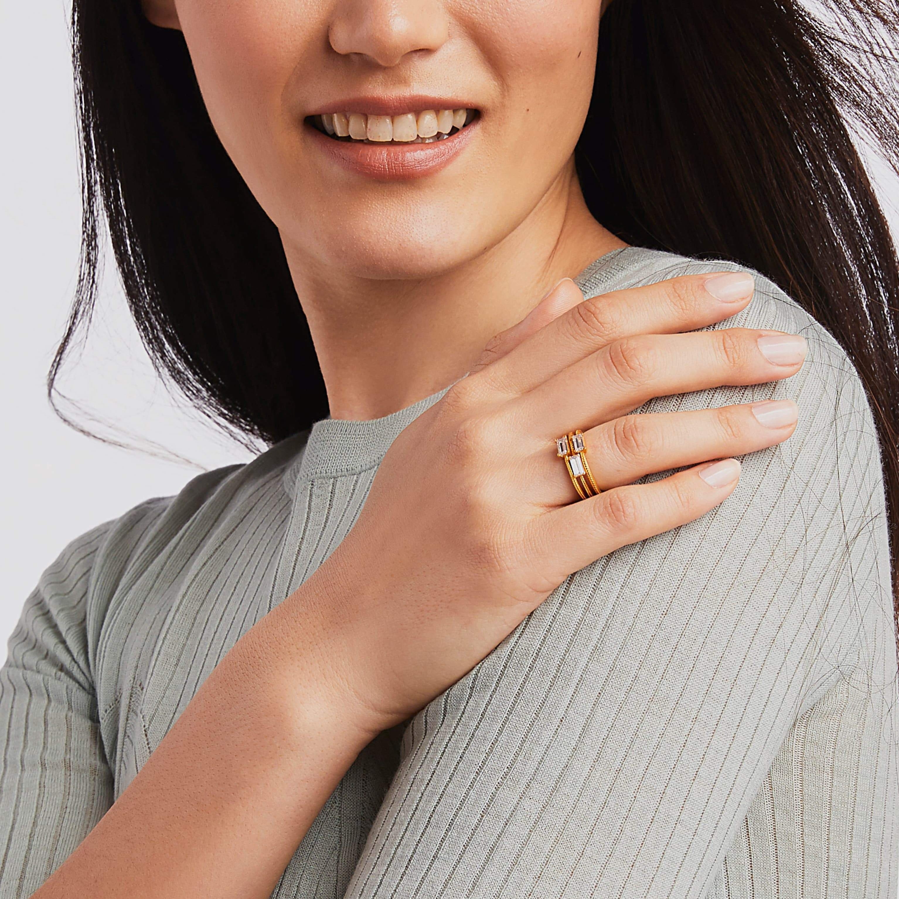 Windsor Gold Trio Ring Set | Julie Vos