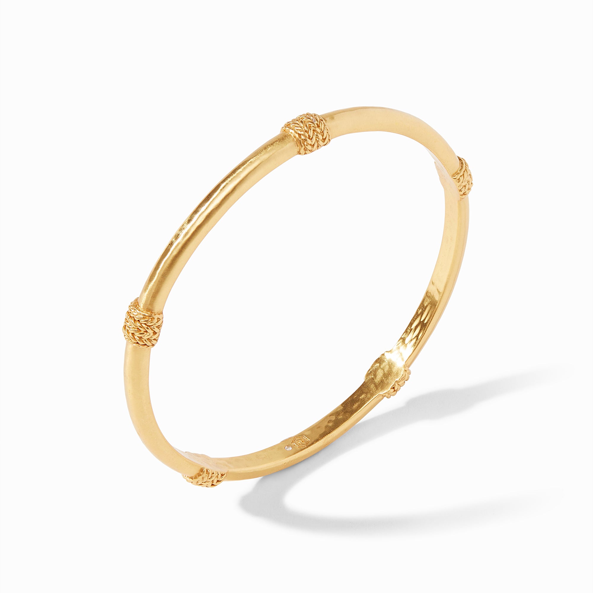 carousel, Windsor Bangle in Gold - standing view