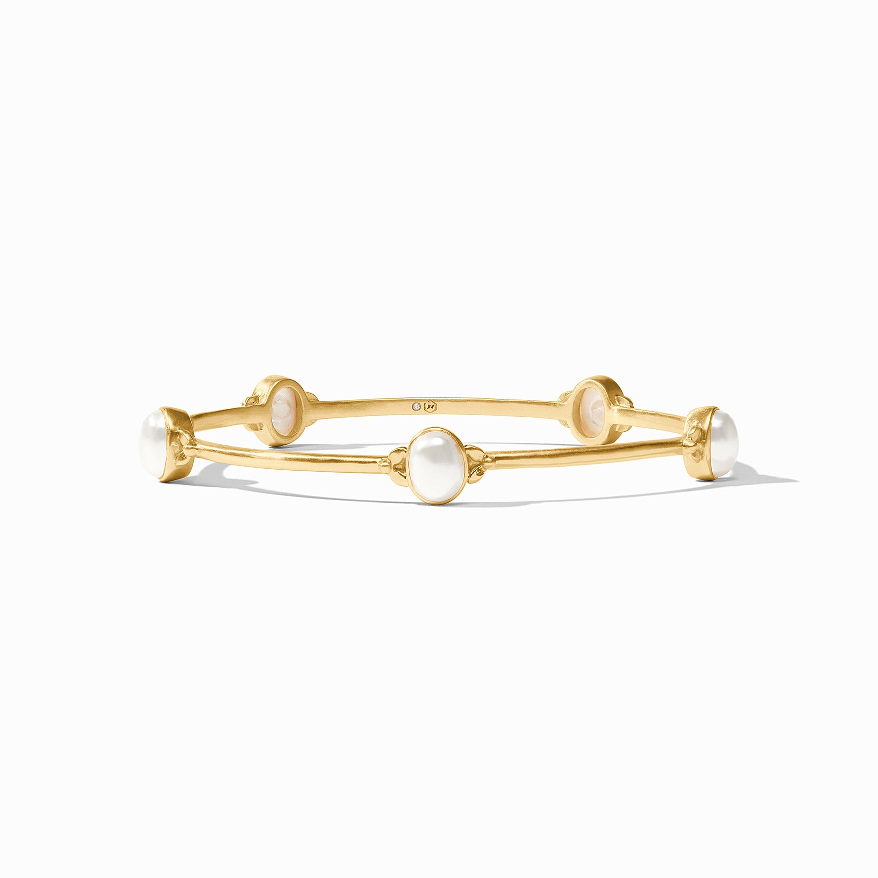 Julie Vos - Ainsley Stone Bangle, Pearl / Large