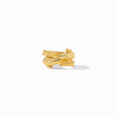 Julie Vos - Alligator Duet Ring, Cubic Zirconia / 8