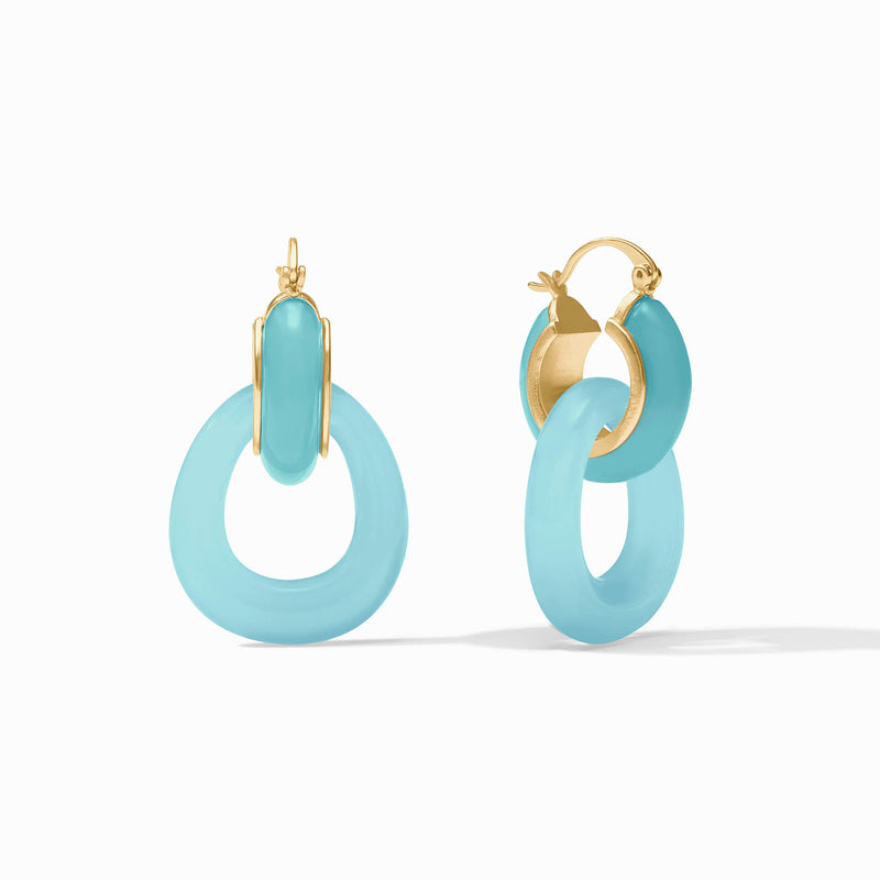 Julie Vos - Amalfi 2-in-1 Earring, Aqua