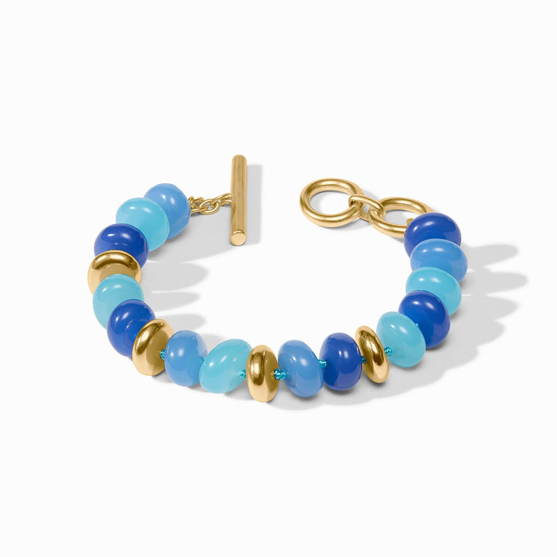 Julie Vos - Amalfi Statement Bracelet, Aqua Multi