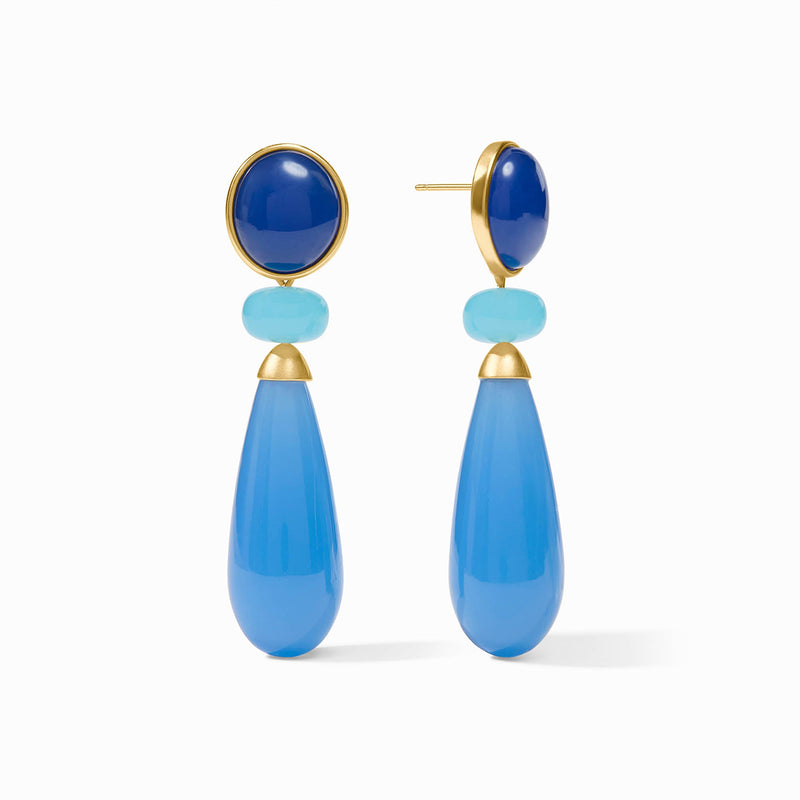 Julie Vos - Amalfi Statement Earring, Aqua Multi