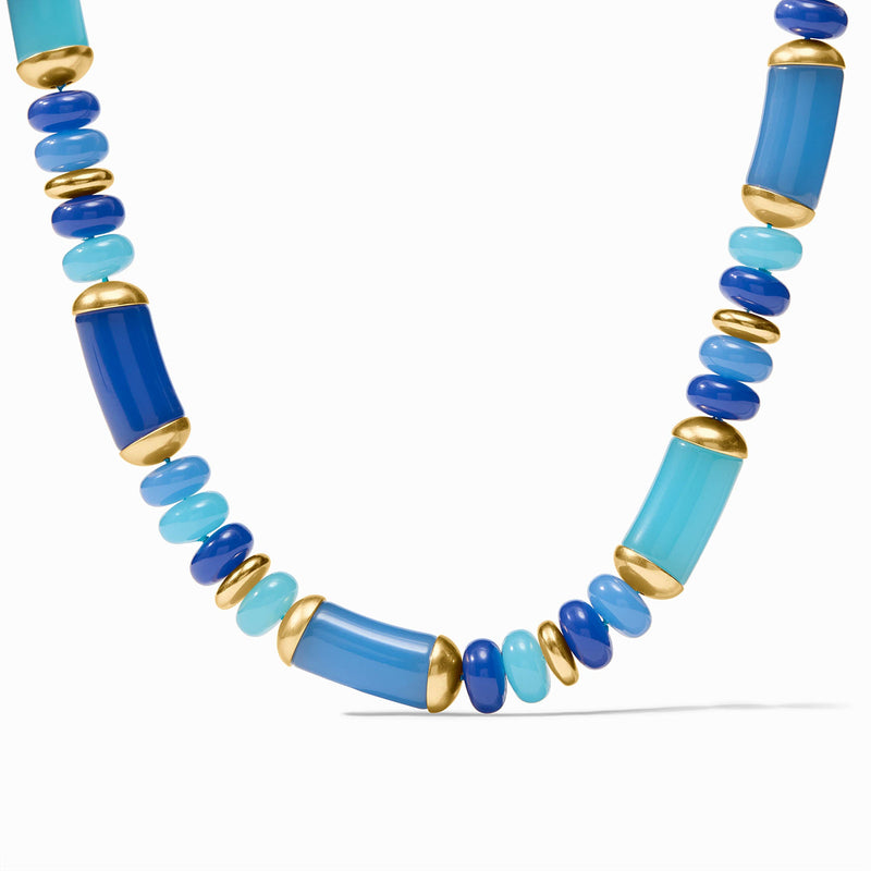 Julie Vos - Amalfi Statement Necklace, Aqua Multi