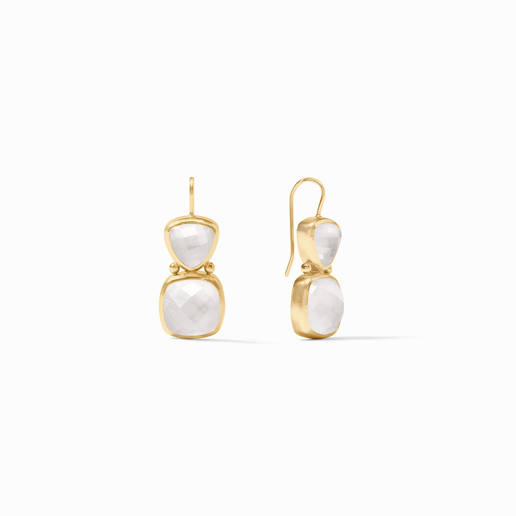 Julie Vos - Aquitaine Earring, Iridescent Clear Crystal