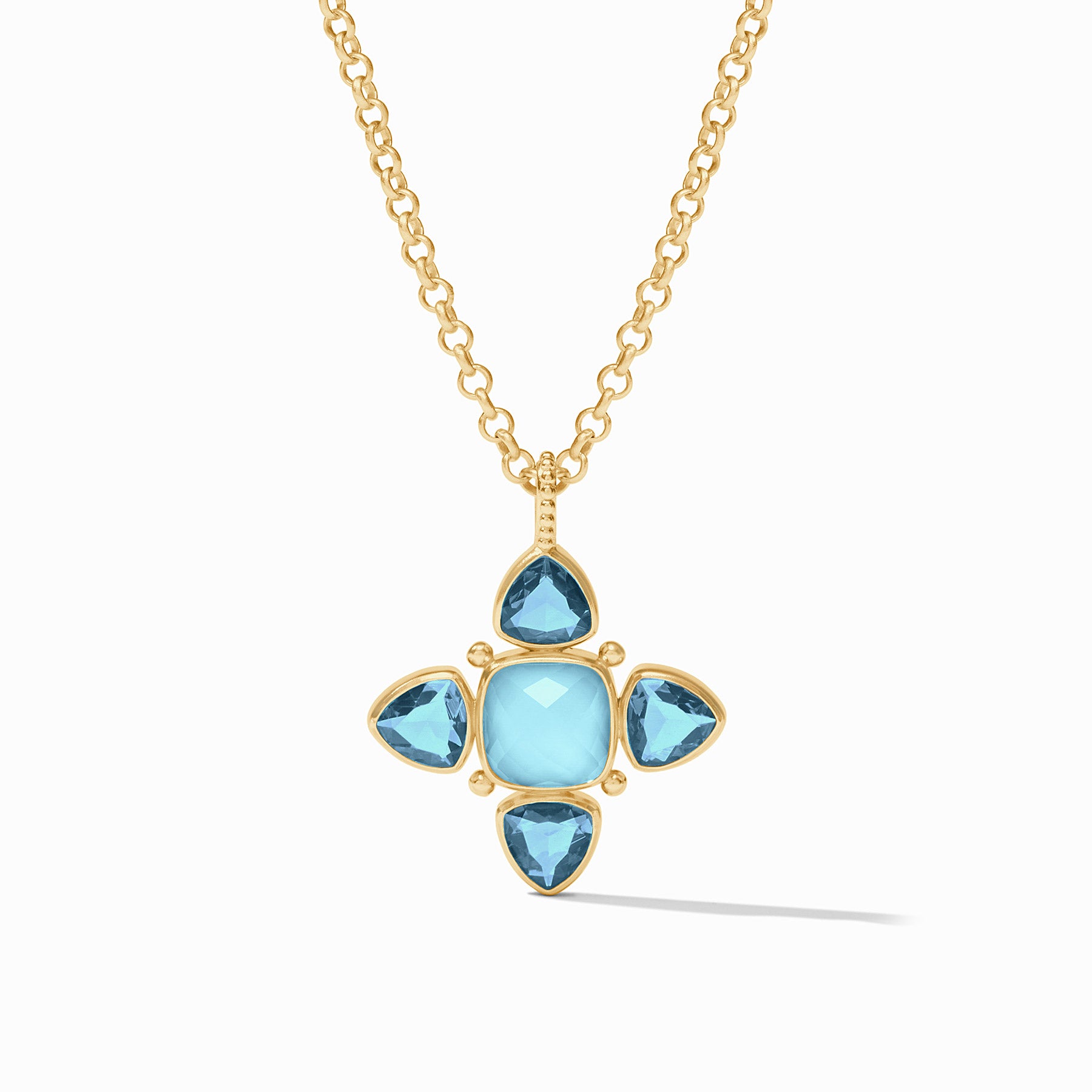 Aquitaine Pendant - Long Gold Pendant Necklace | Julie Vos