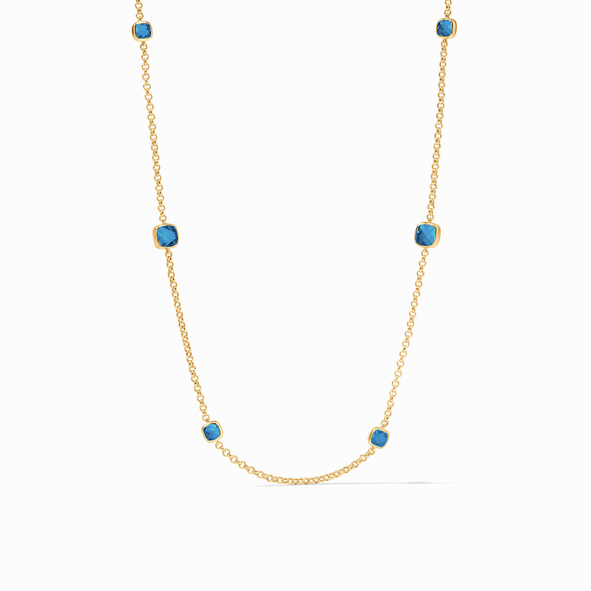 Julie Vos - Aquitaine Station Necklace, Capri Blue