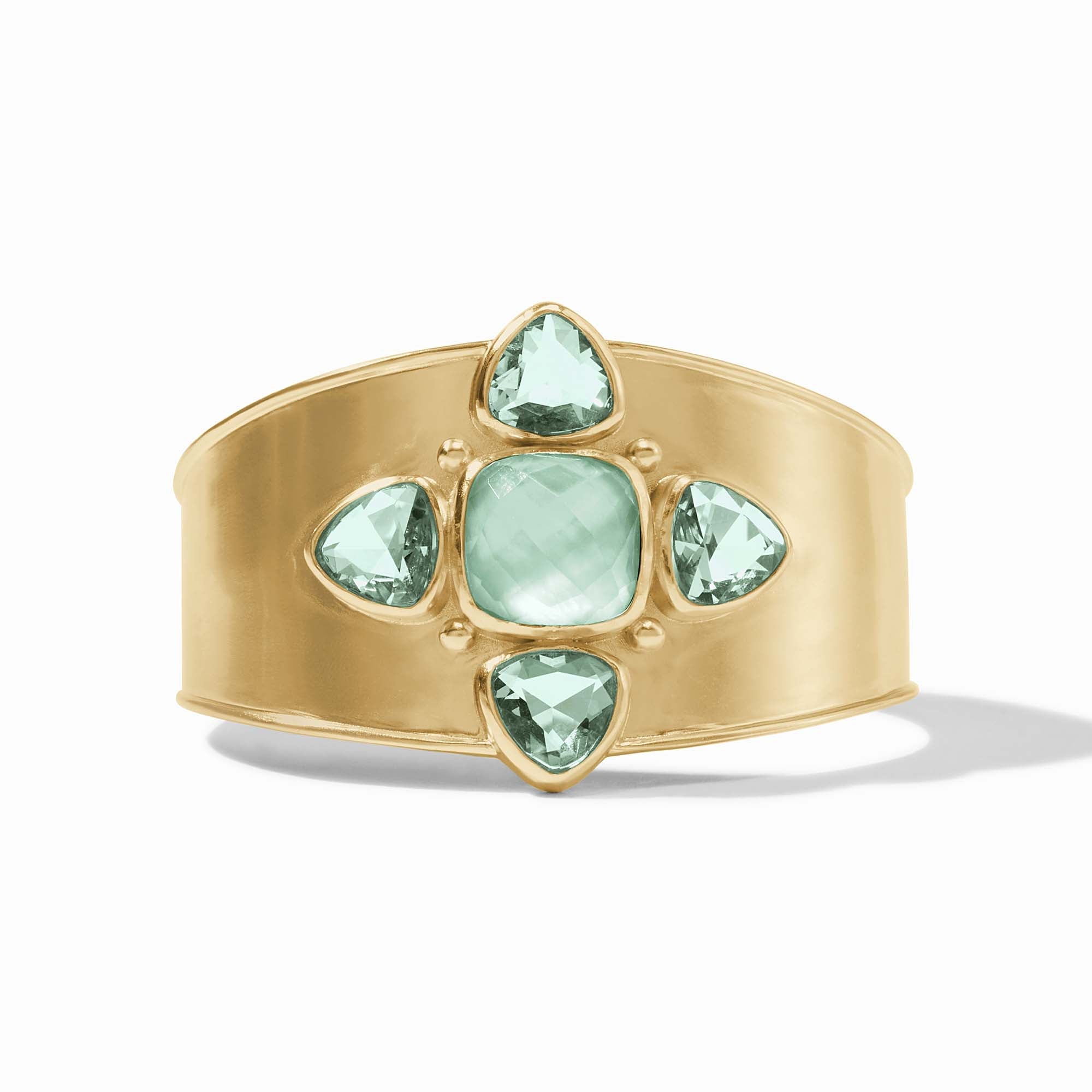 Julie Vos - Aquitaine Cuff, Iridescent Aquamarine Blue