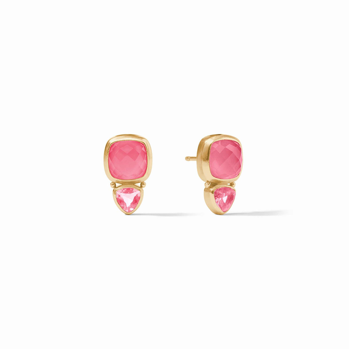 Julie Vos - Aquitaine Duo Stud, Iridescent Peony Pink