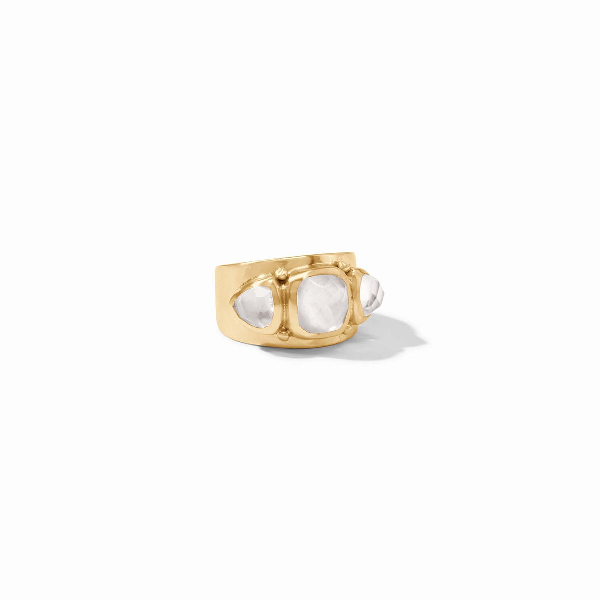 Julie Vos - Aquitaine Ring, Iridescent Clear Crystal / 8