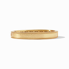 Aurora Hinge Bangle in all gold