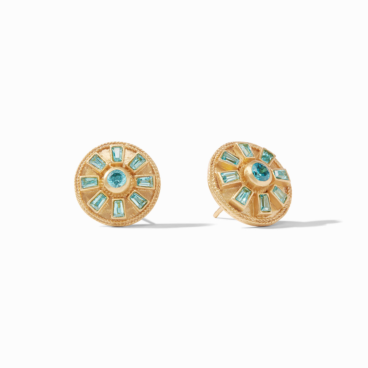 Aurora Stud in Bahamian Blue