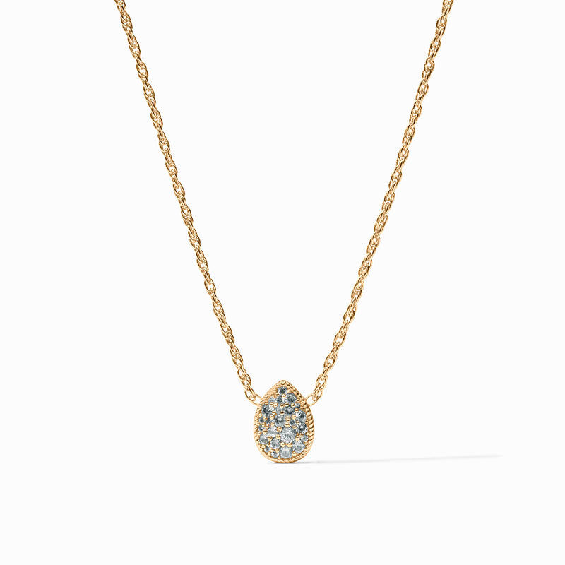 Pavé Teardrop Delicate Necklace
