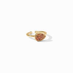 Pavé Teardrop Stacking Ring