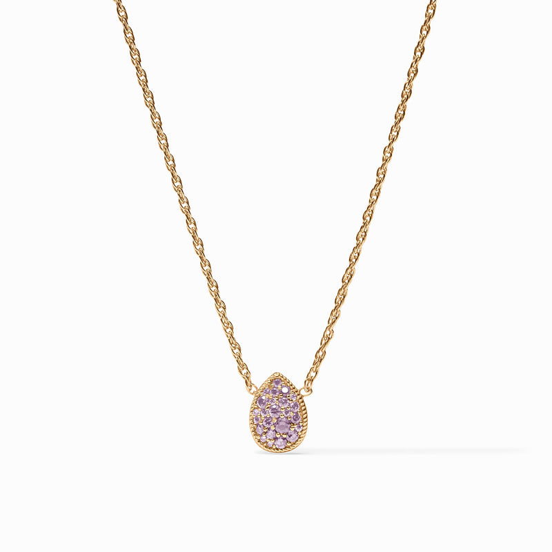 Pavé Teardrop Delicate Necklace