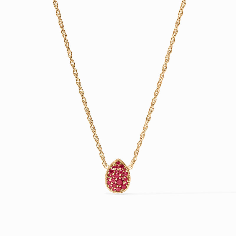 Pavé Teardrop Delicate Necklace