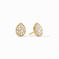 Pavé Teardrop Stud