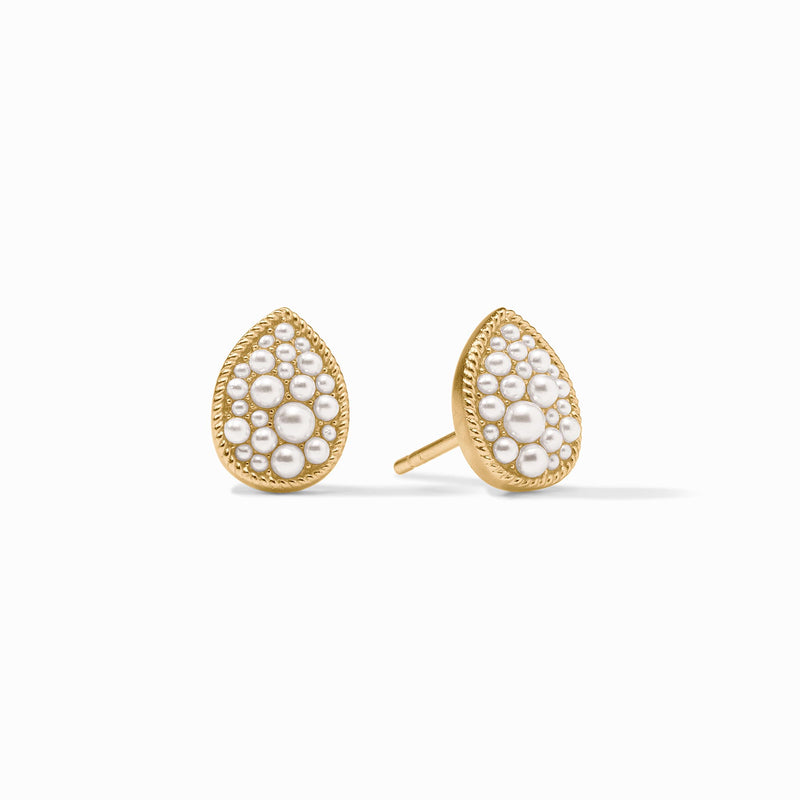 Pavé Teardrop Stud