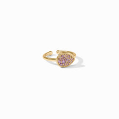 Pavé Teardrop Stacking Ring