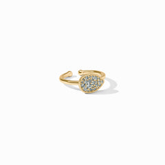 Pavé Teardrop Stacking Ring