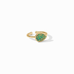 Pavé Teardrop Stacking Ring