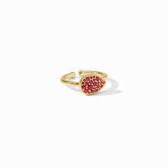 Pavé Teardrop Stacking Ring