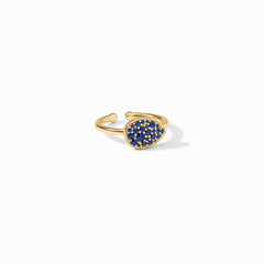 Pavé Teardrop Stacking Ring