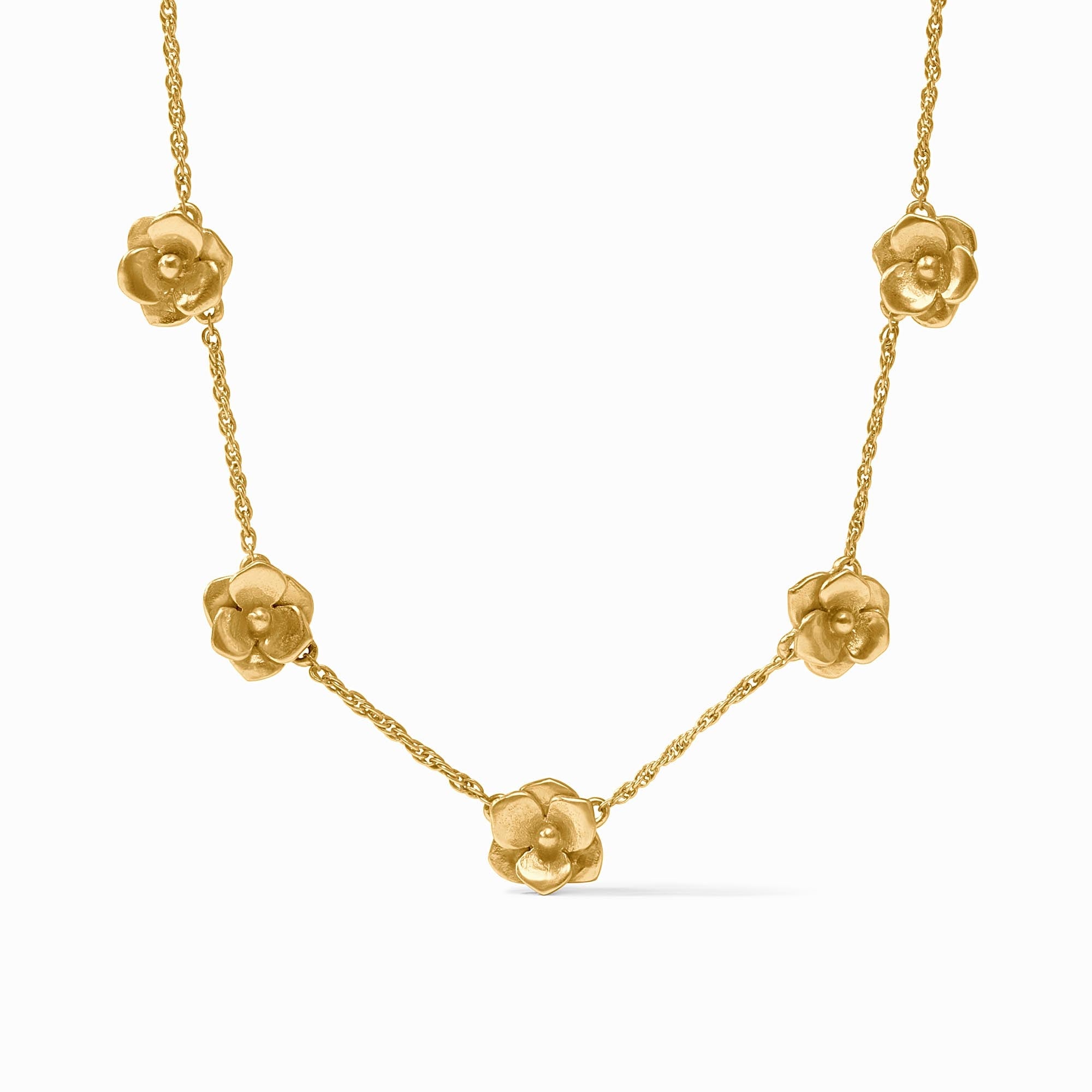 Bloom Delicate Gold Station Necklace | Julie Vos