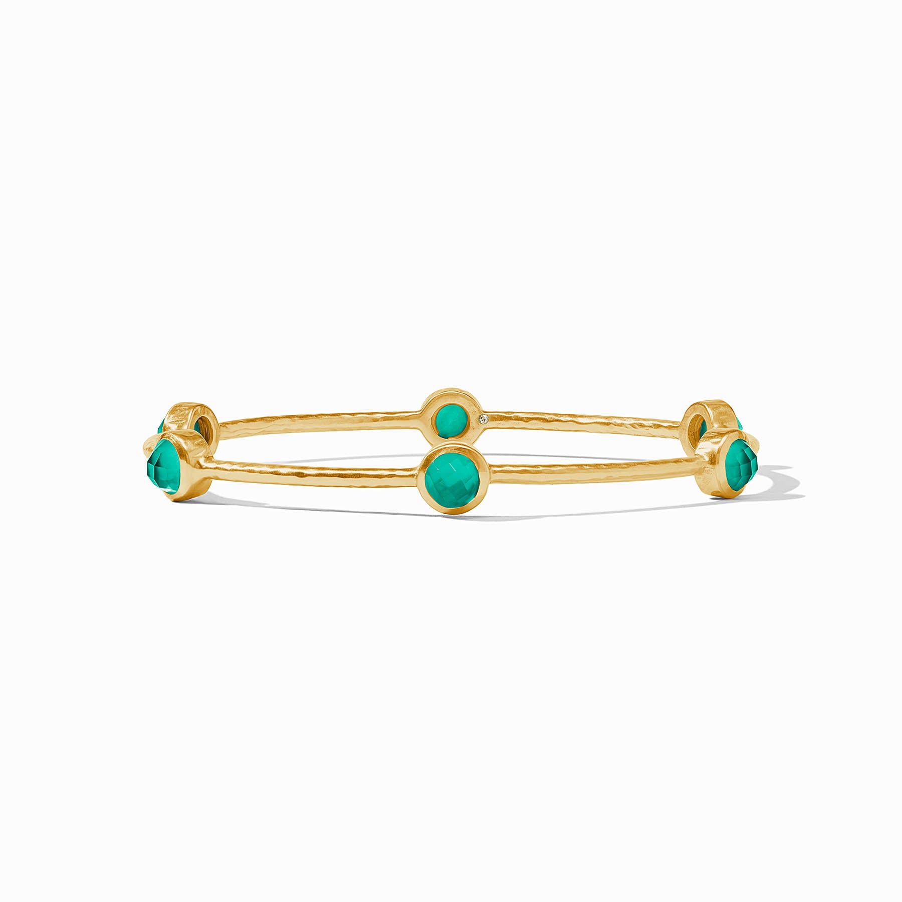 Milano Luxe Stone Gold Bangle Bracelet | Julie Vos