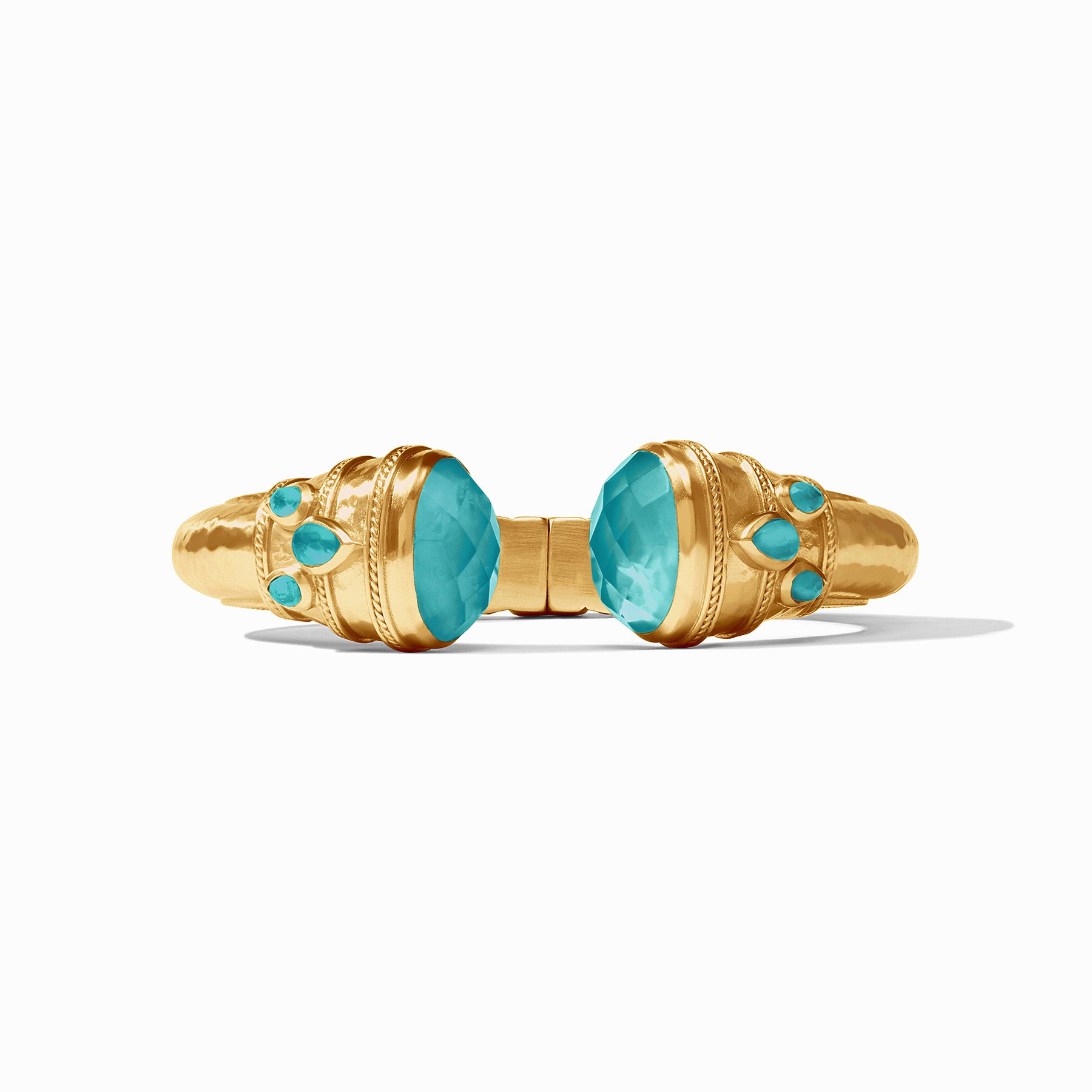 Julie Vos - Cannes Cuff, Iridescent Bahamian Blue / Small