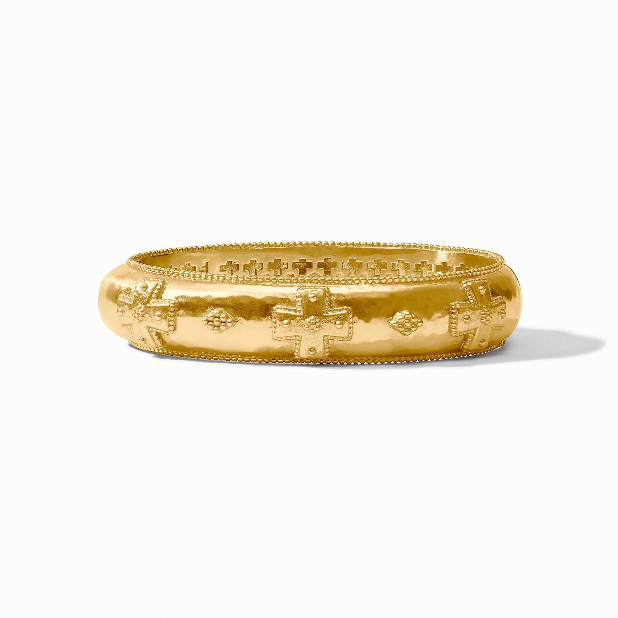 Canterbury Gold Hinge Bangle | Julie Vos